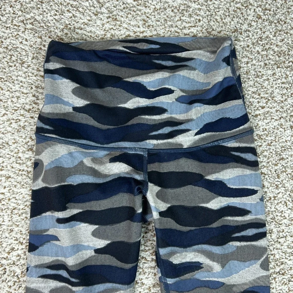 Lululemon Pants Womens 4 Blue Camo Align Mid Rise Leggings Yoga Gym‎ Workout